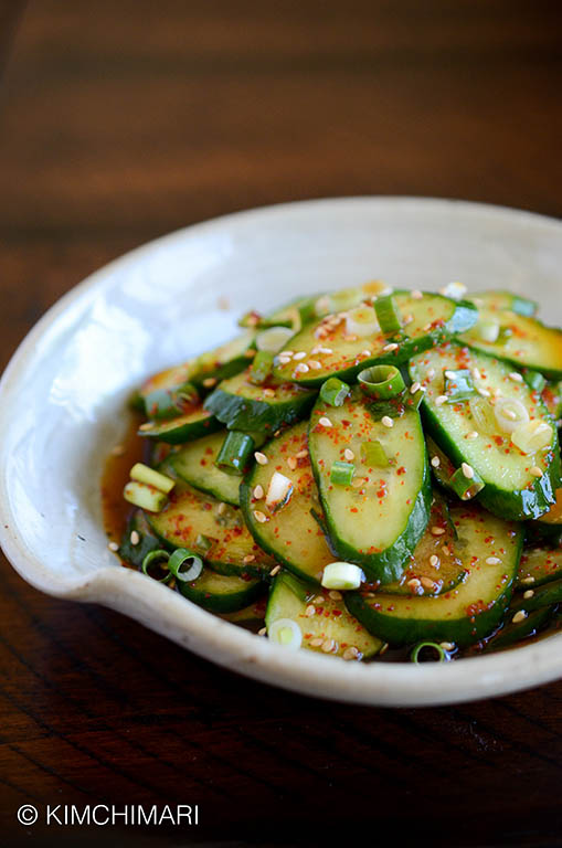 Image for Simple Korean Cucumber Salad (Oi Muchim 오이무침)