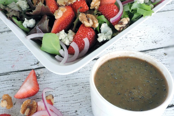 Image for Strawberry Salad with Honey Balsamic Vinaigrette Recipe