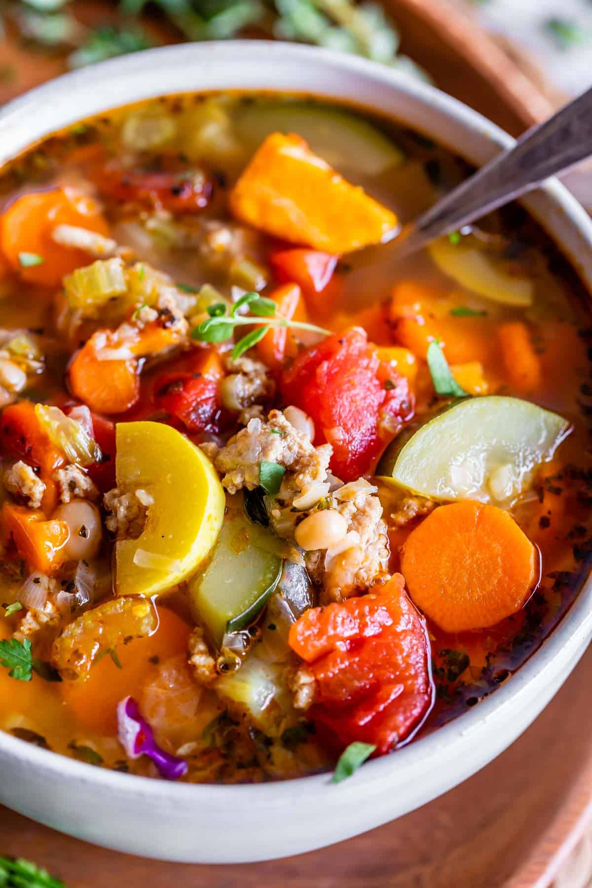 Image for Ground Turkey Vegetable Soup (Weight Loss Soup)