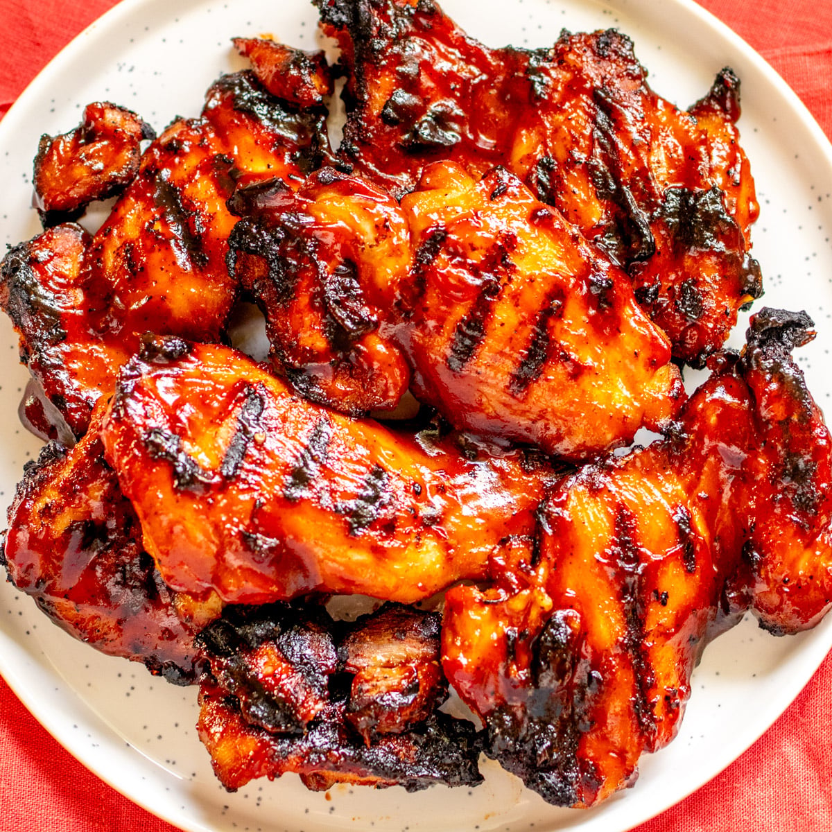 Image for Easy BBQ Chicken Thighs Recipe (Grilled or Oven Baked)