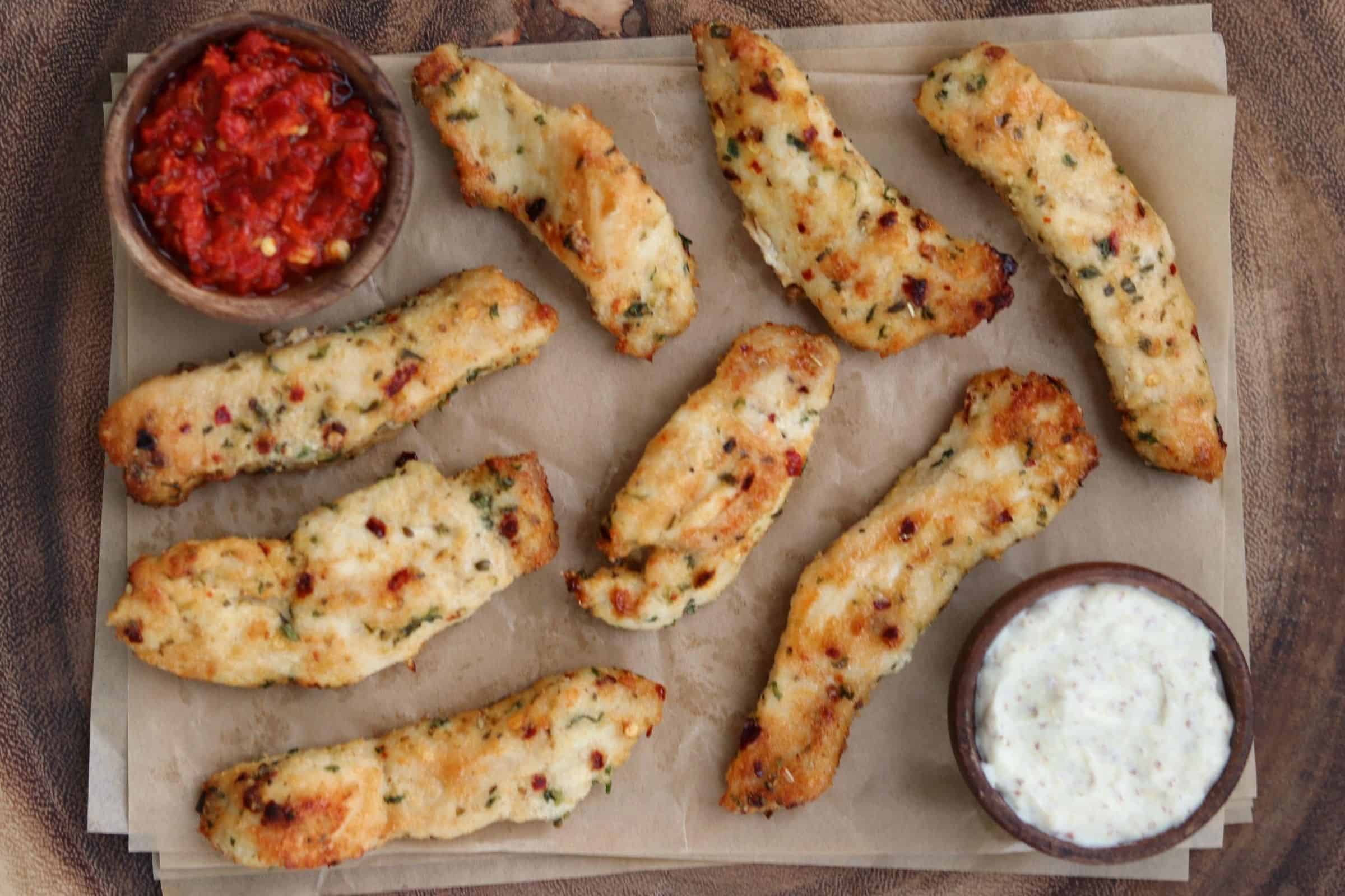 Image for Garlic Parmesan Air Fryer Chicken Tenderlions