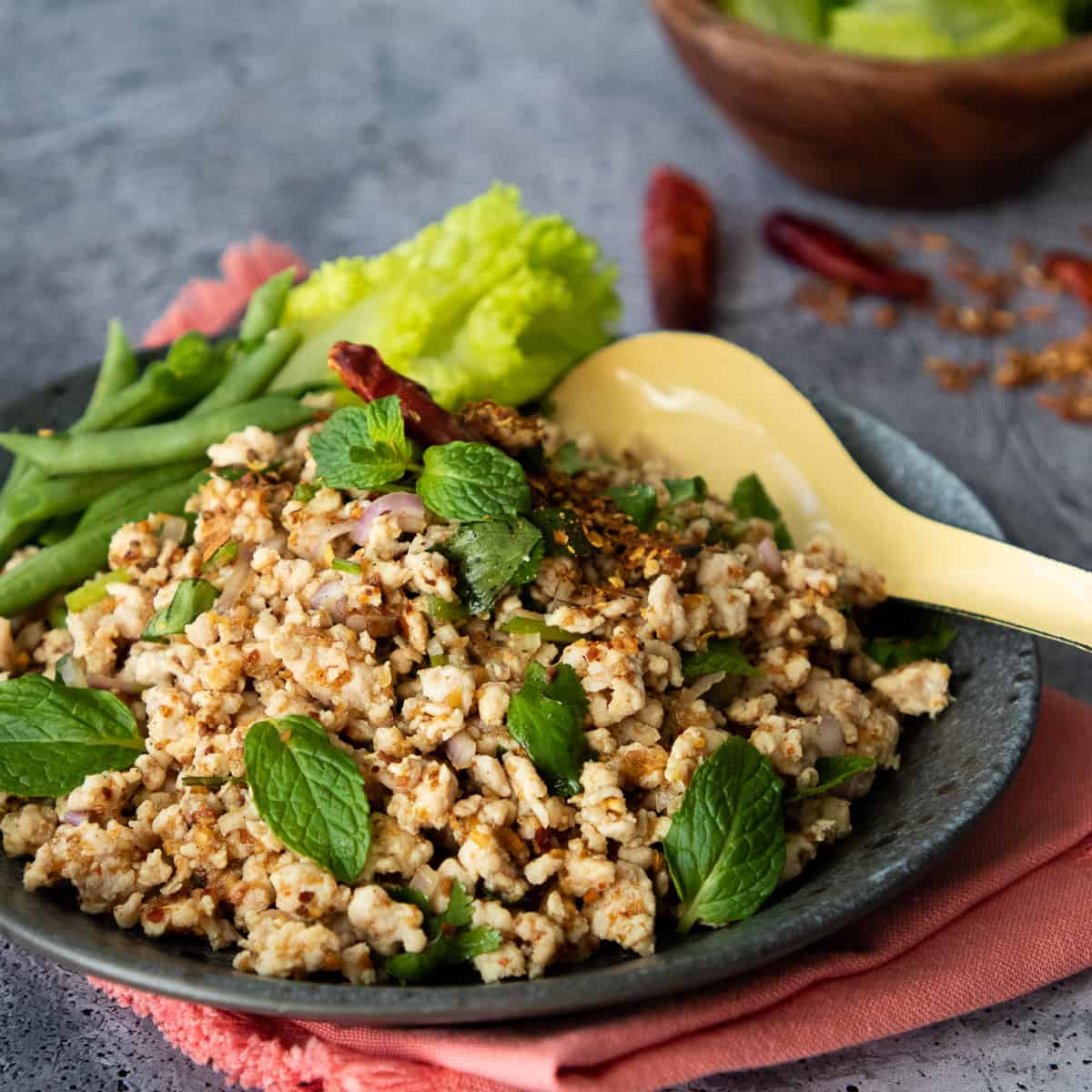 Image for Thai Chicken Laab Recipe (Larb Gai)