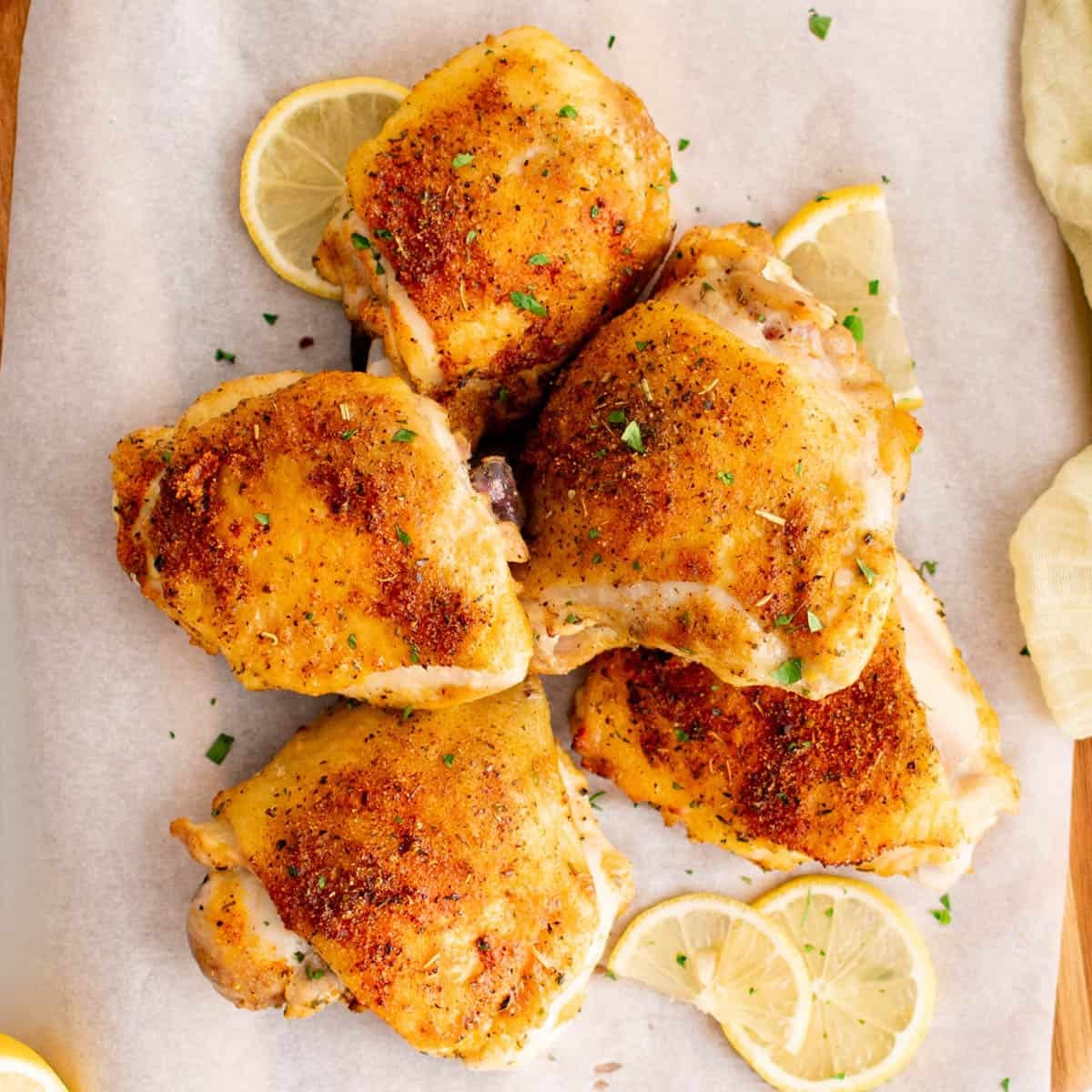 Image for Lemon Pepper Baked Chicken Thighs