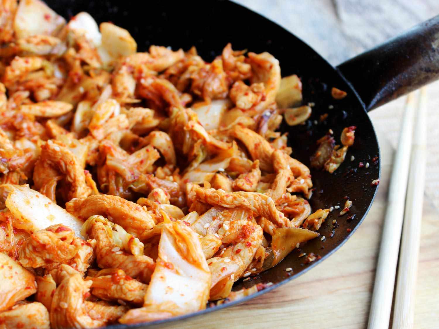 Image for Kimchi, Chicken, and Cabbage Stir-Fry