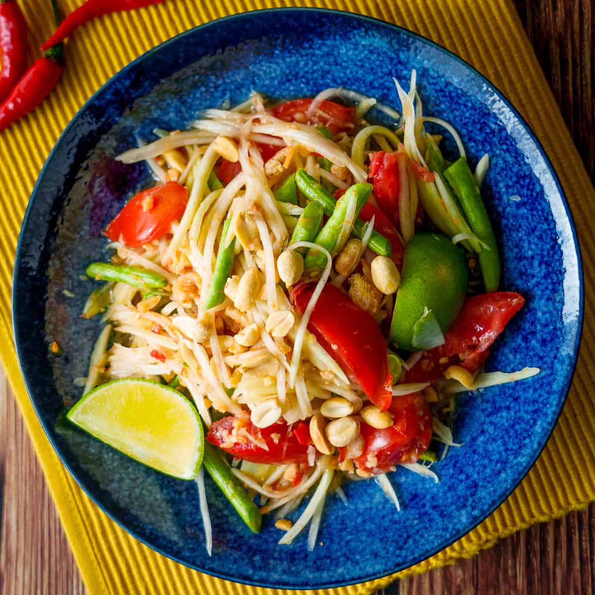 Image for Authentic Thai Papaya Salad (Som Tum Thai)