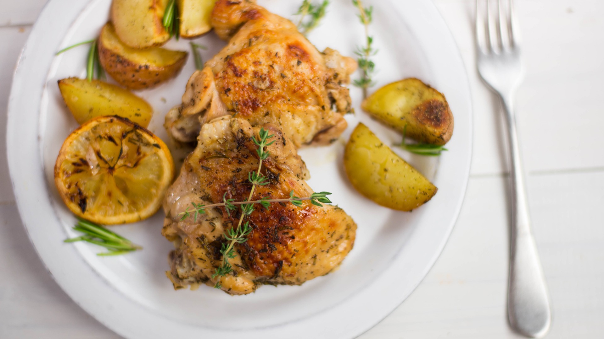 Image for One-Pan Lemon Herb Chicken Potatoes