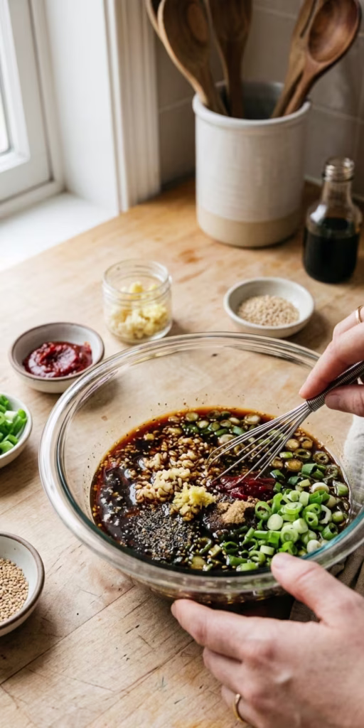 Korean BBQ Steak Recipe | Juicy, Tender & Better Than Restaurant Style 19 Make the Marinade