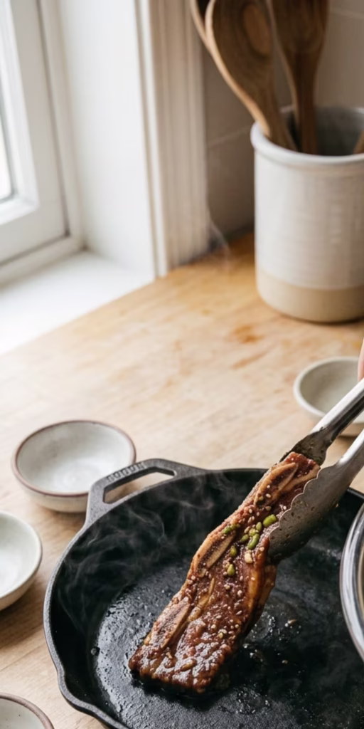 Korean BBQ Steak Recipe | Juicy, Tender & Better Than Restaurant Style 21 Preheat and cook