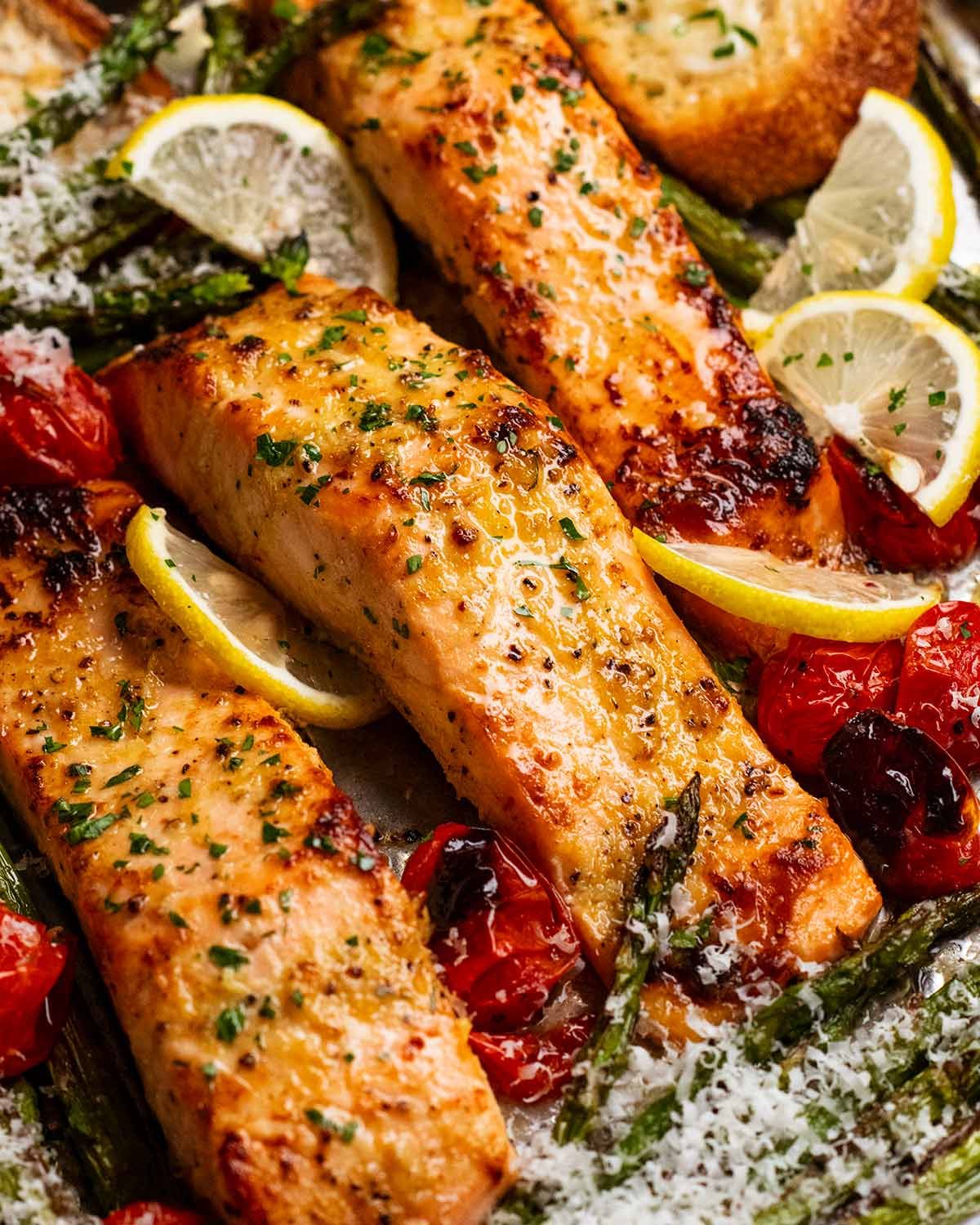 Image for Lemon Garlic Salmon Tray Bake