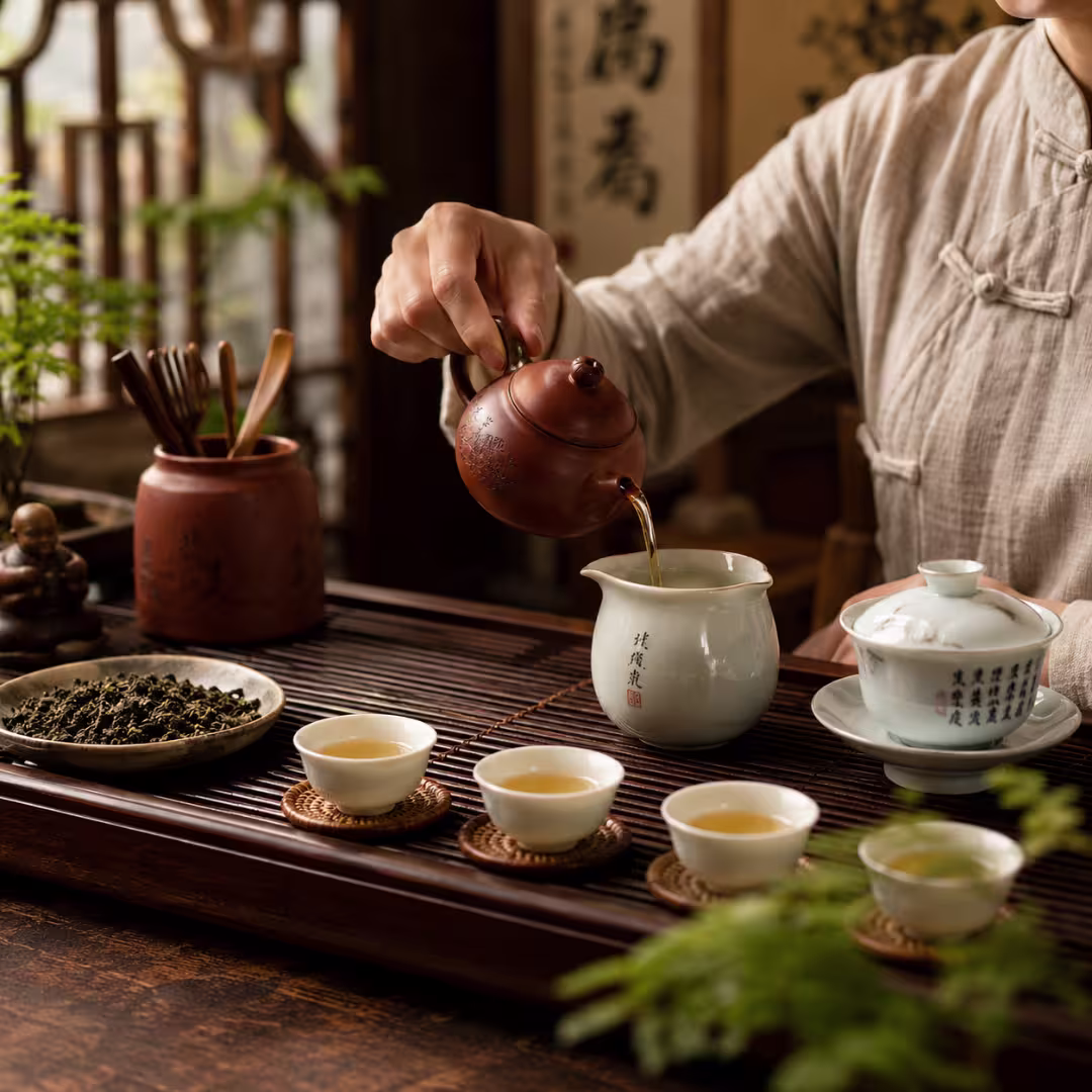 Traditional Gongfu tea ceremony