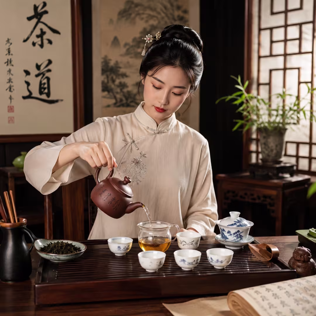 Traditional Gongfu tea ceremony
