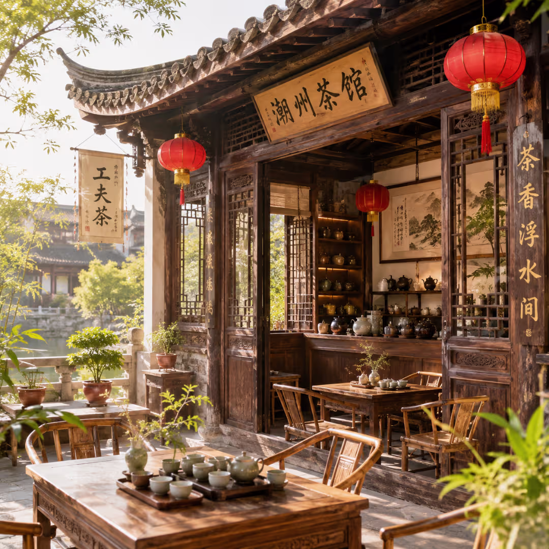 Traditional tea house in Chaozhou