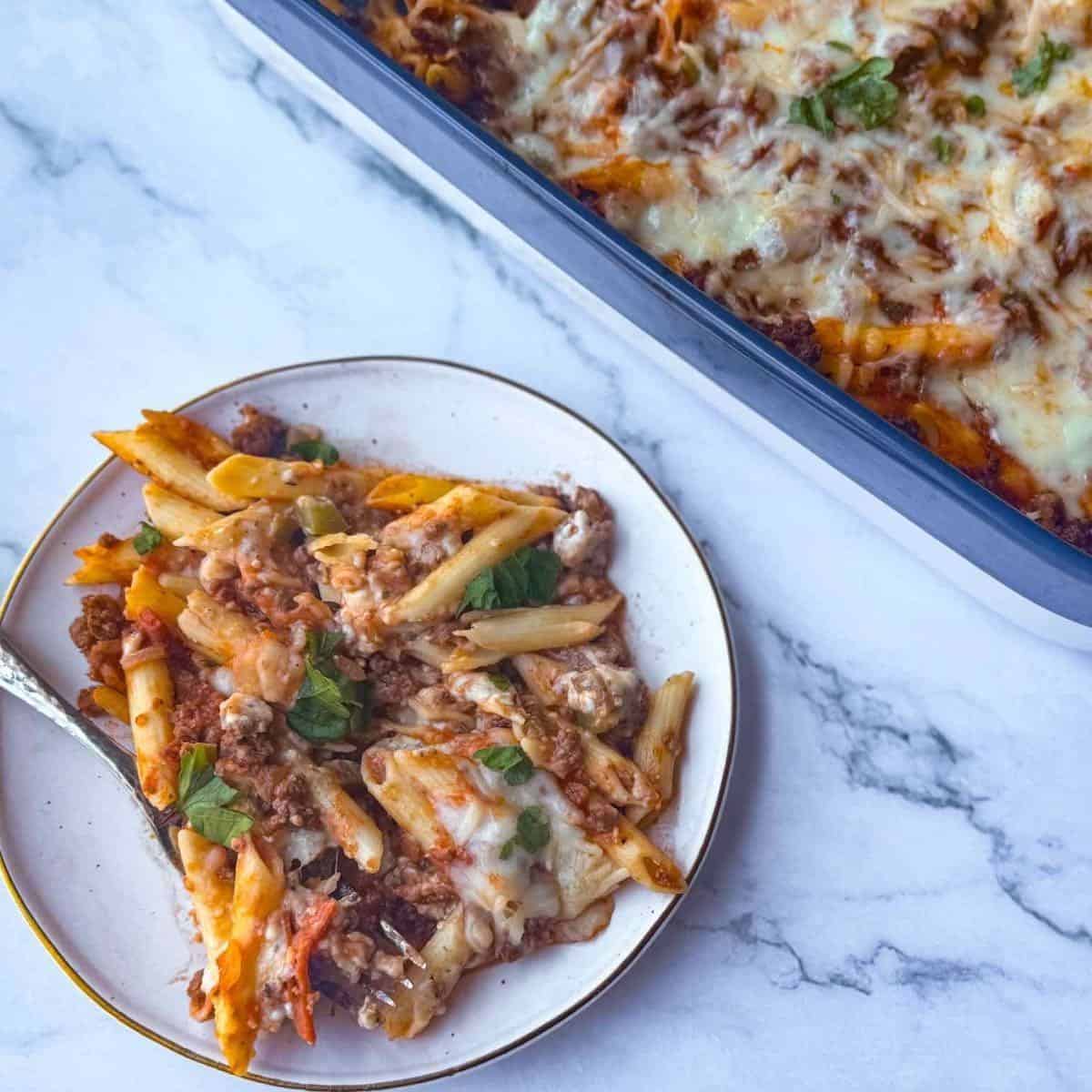 Image for Italian High Protein Pasta Bake Recipe
