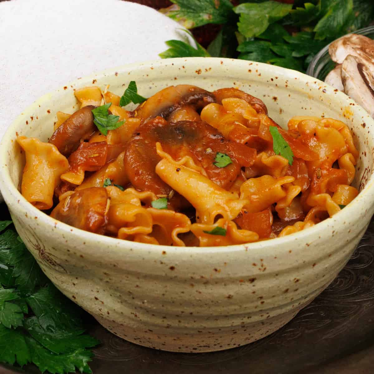 Image for Mushroom Pasta For One