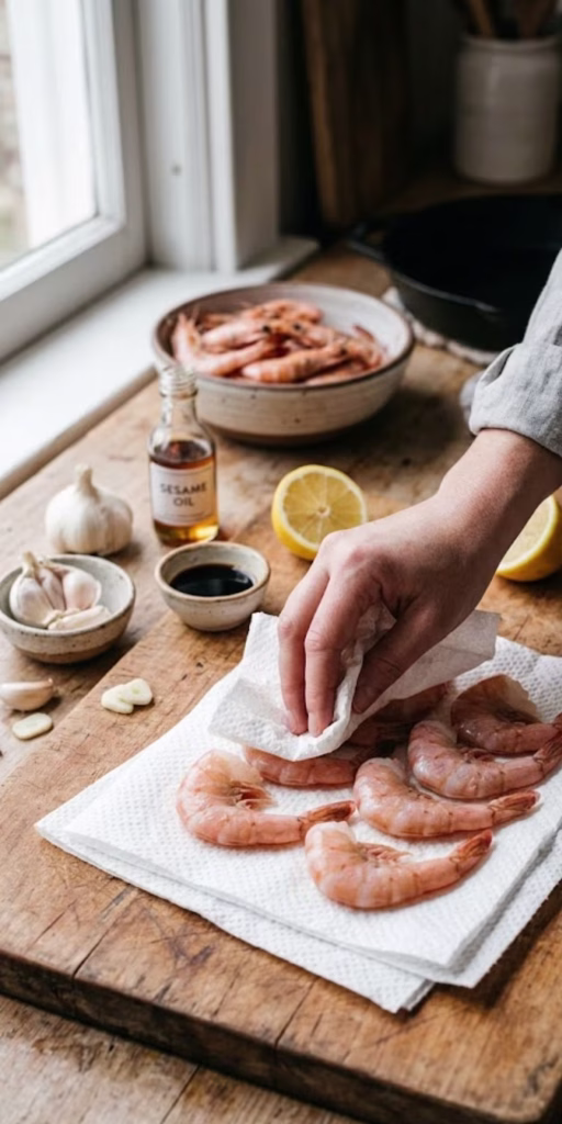 Best Charred Shrimp With Shimi Sauce | Ready in 20 Minutes 10 Fresh shrimp Drying