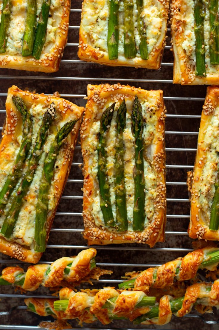 Asparagus and Goat Cheese Tarts