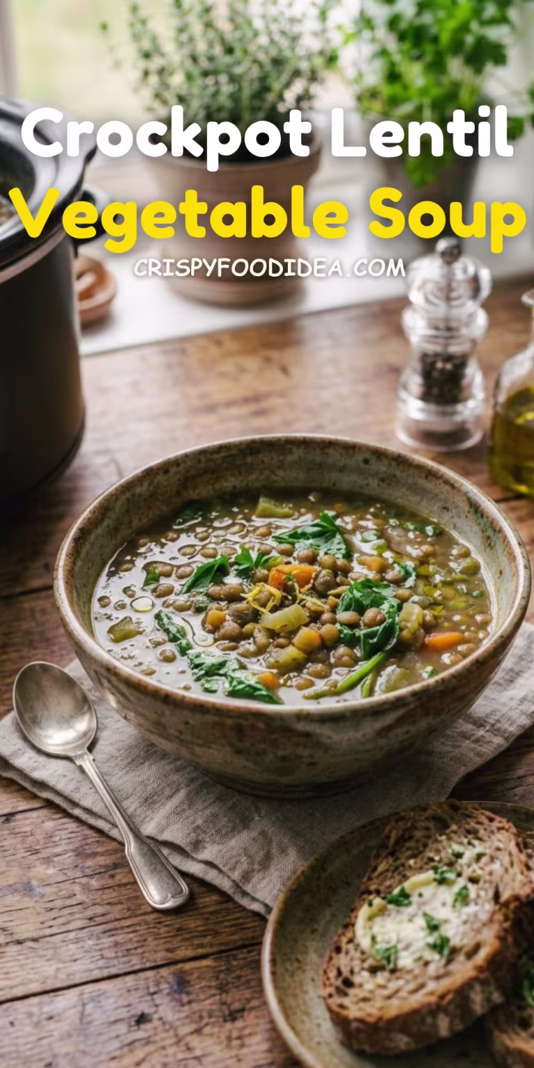 Crockpot Lentil Vegetable Soup