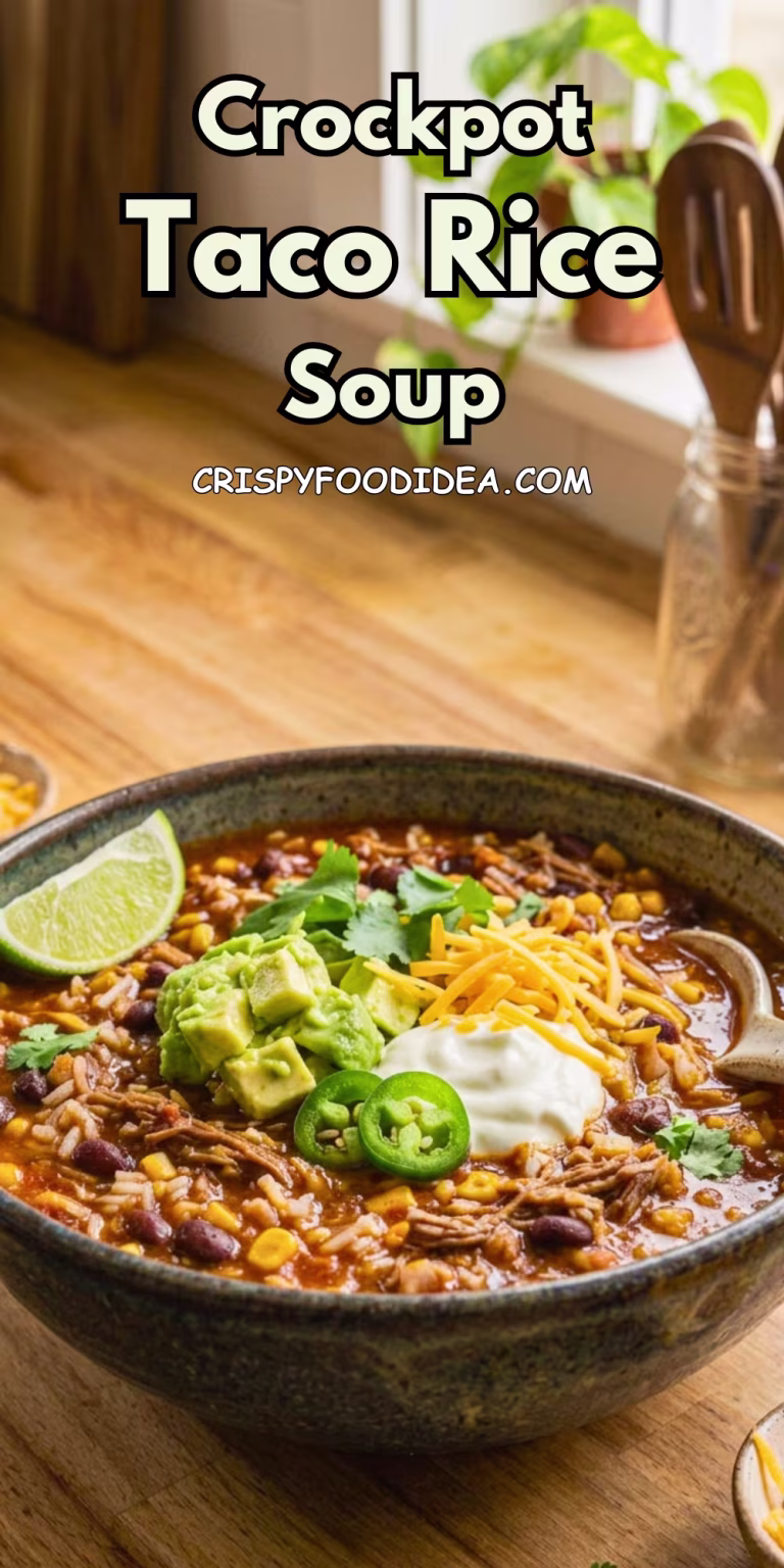 Crockpot Taco Rice Soup