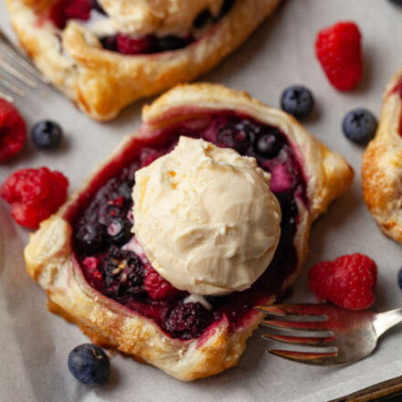 Mixed Berry & Lemon Puff Pastry Tart
