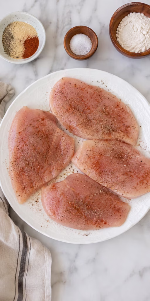Prepare the Chicken for Mary Me Chicken Recipe