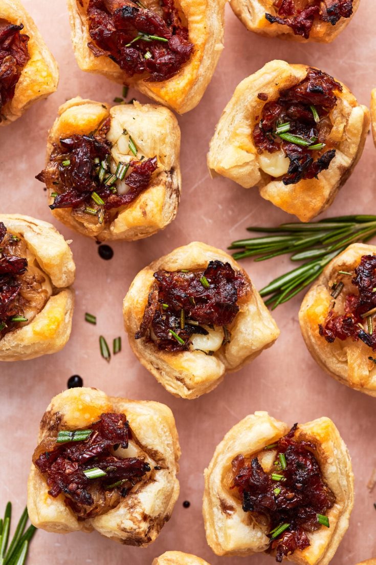 Image for Caramelized Onion & Brie Puff Pastry Bites