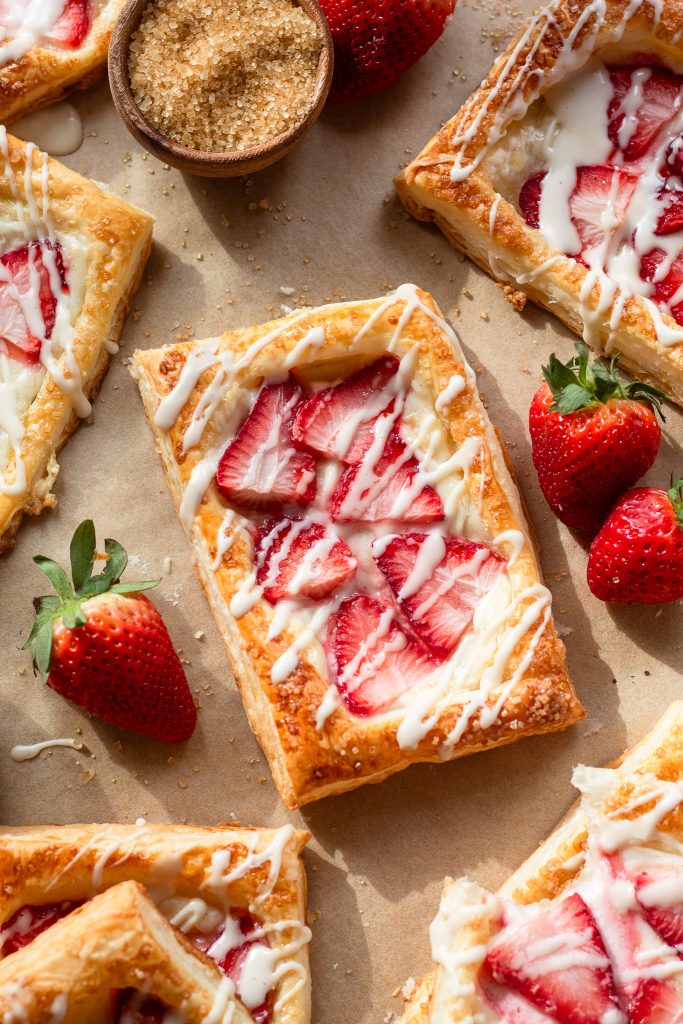 Image for Strawberry & Cream Cheese Puff Pastry Tart