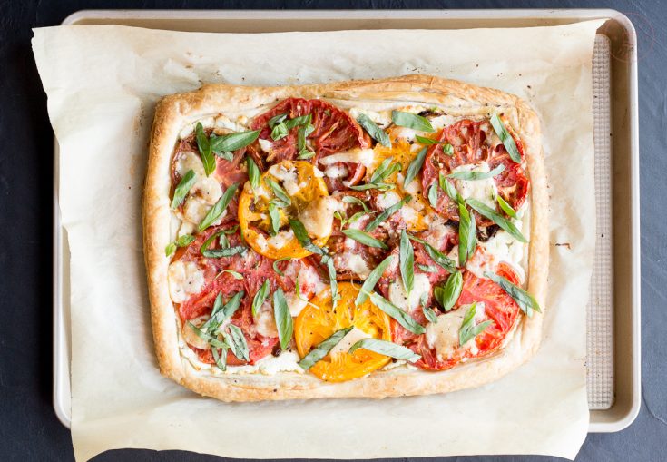 Image for Tomato, Goat Cheese & Caramelized Shallot Tart