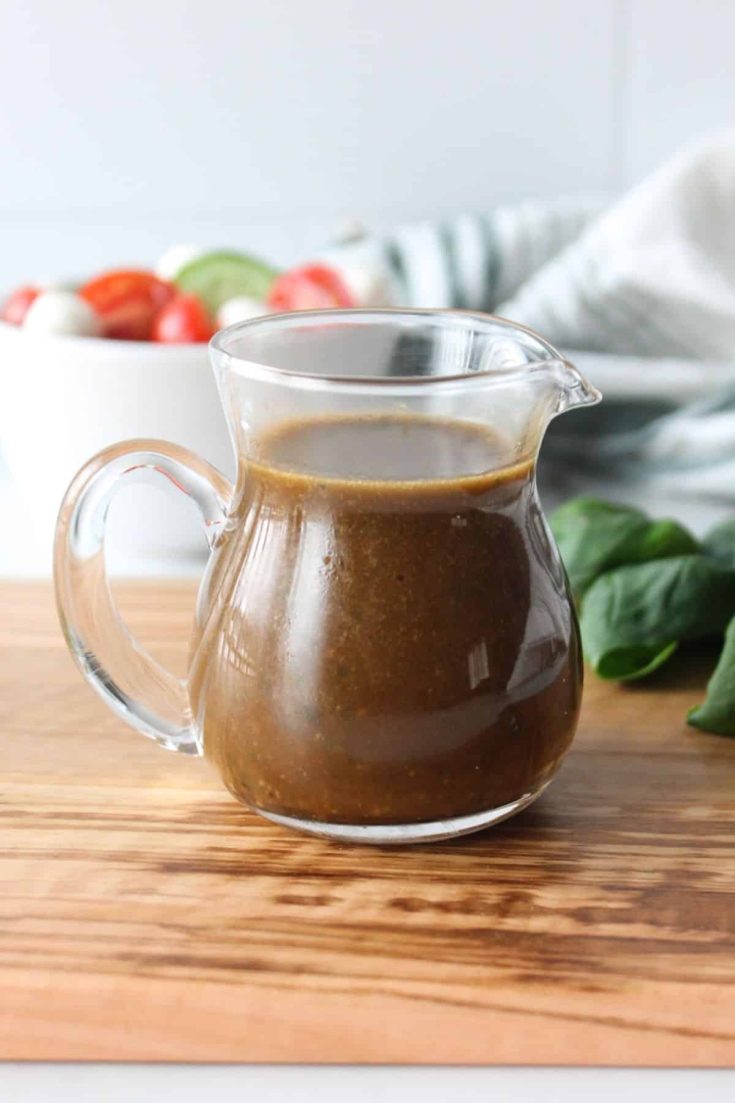 Image for Basil Balsamic Vinaigrette (5-Minute Dressing!)