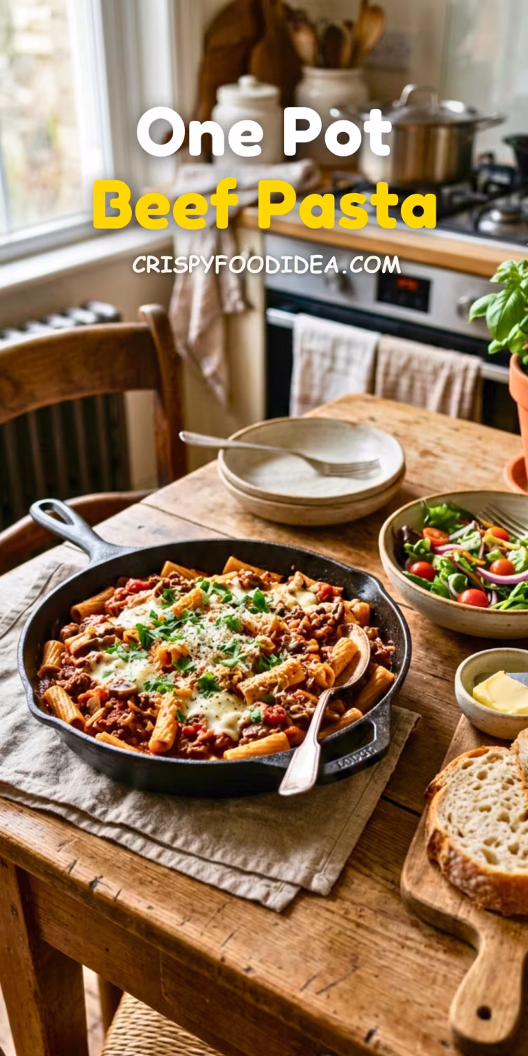 One Pot Beef Pasta Recipe