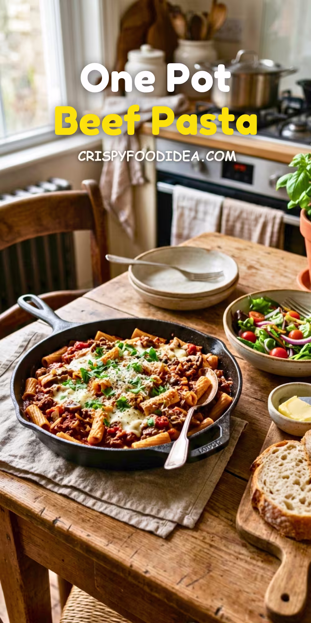 One Pot Beef Pasta Recipe