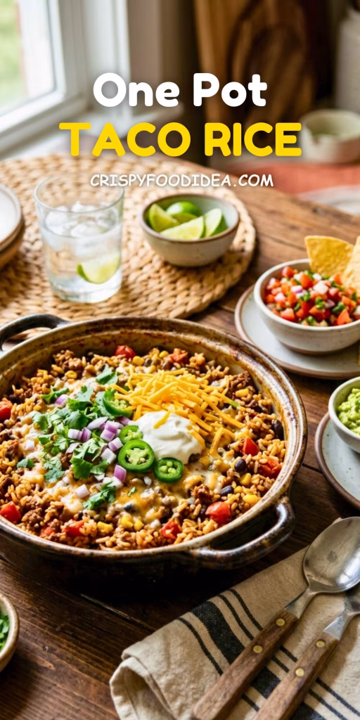 One Pot Taco Rice Recipe