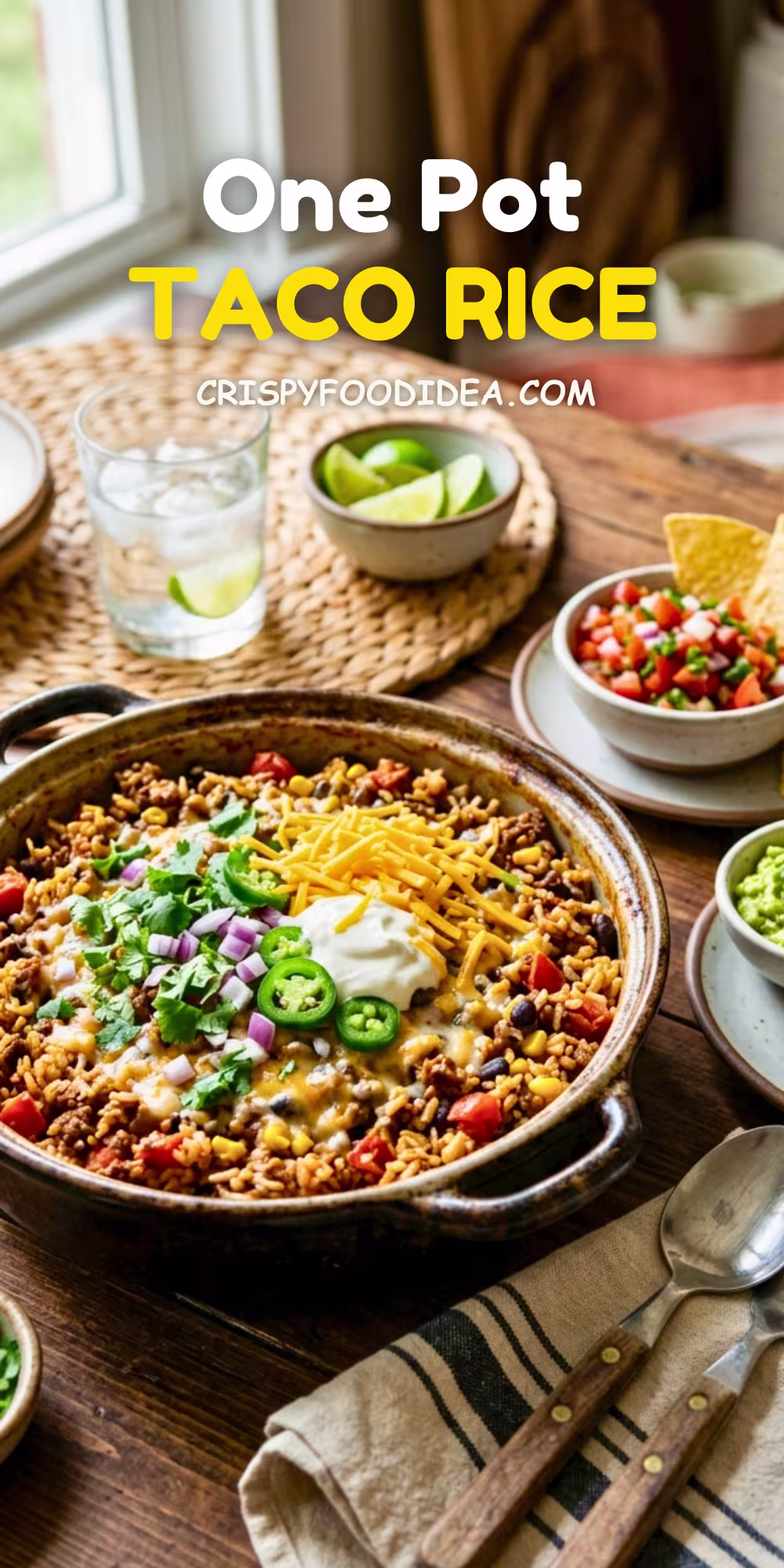 One Pot Taco Rice Recipe