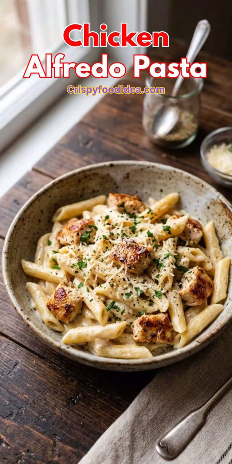 One Pot Chicken Alfredo Pasta