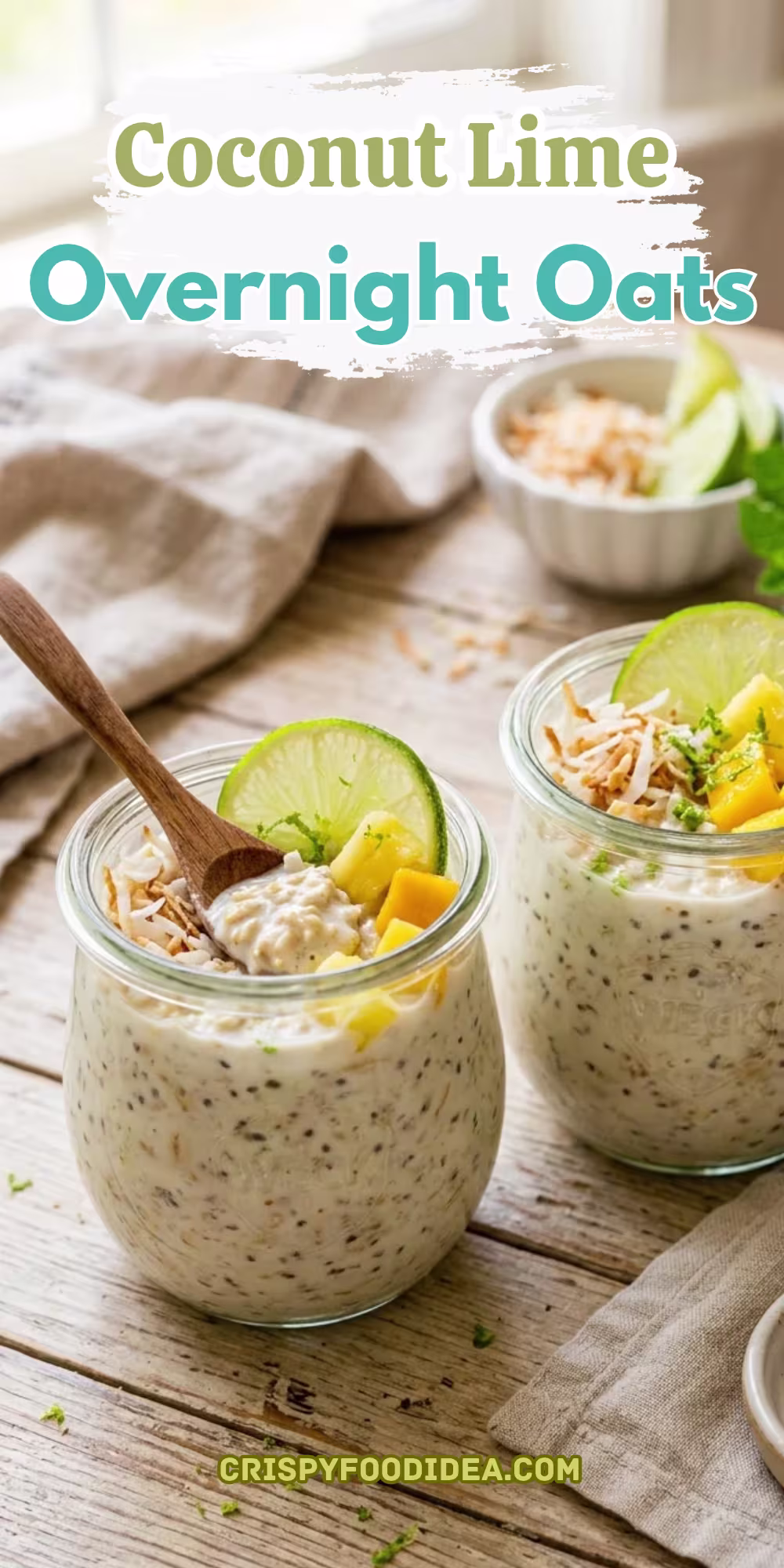 Coconut Lime overnight oats
