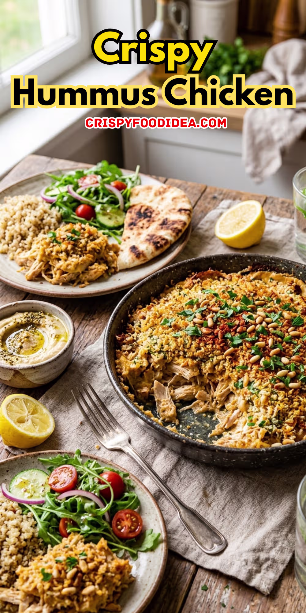 Crispy Hummus Chicken