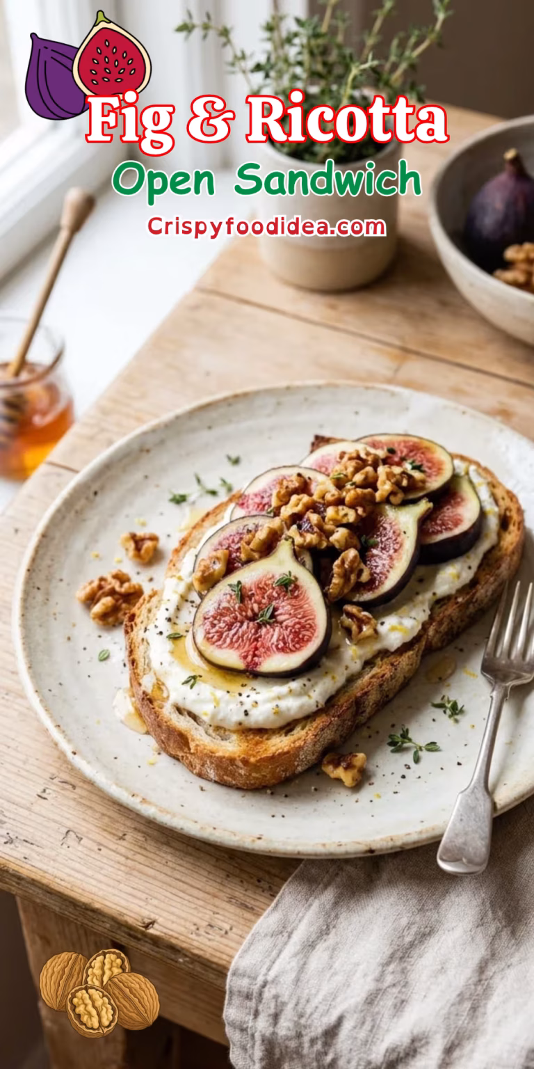 Fig ricotta walnut sandwich