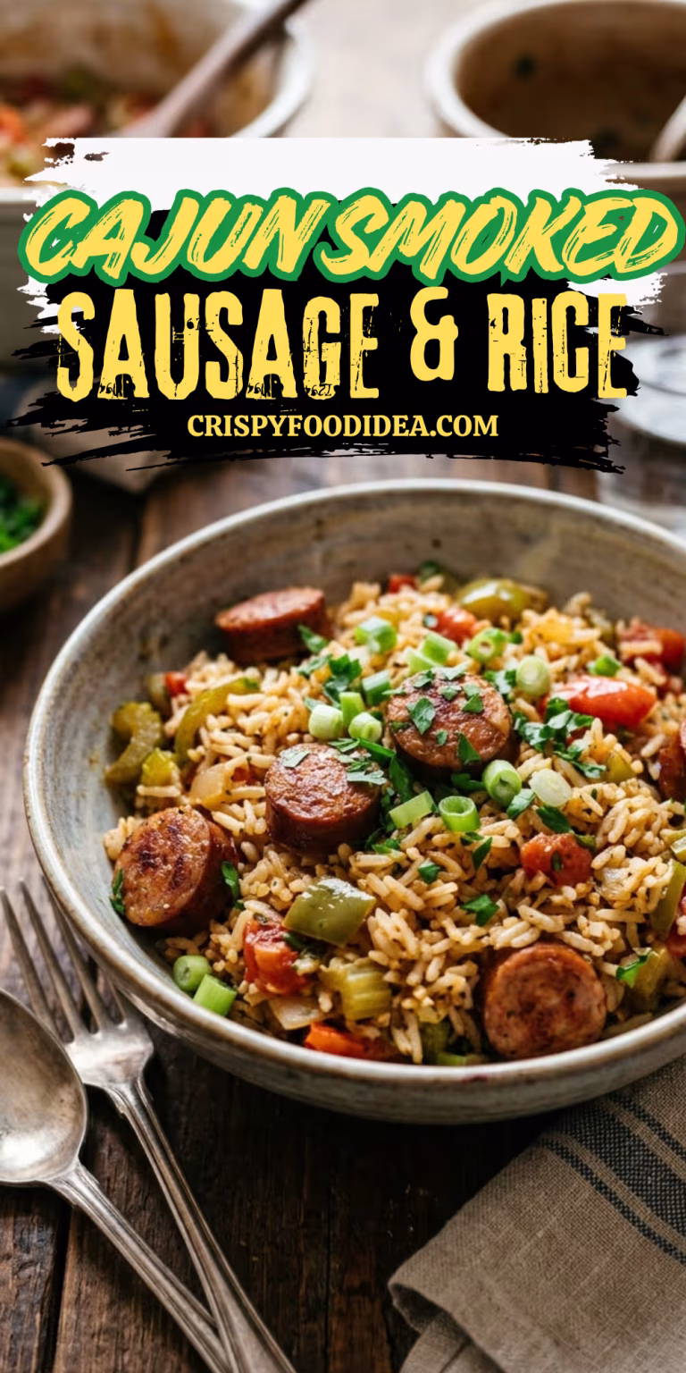One Pot Cajun Smoked Sausage and Rice