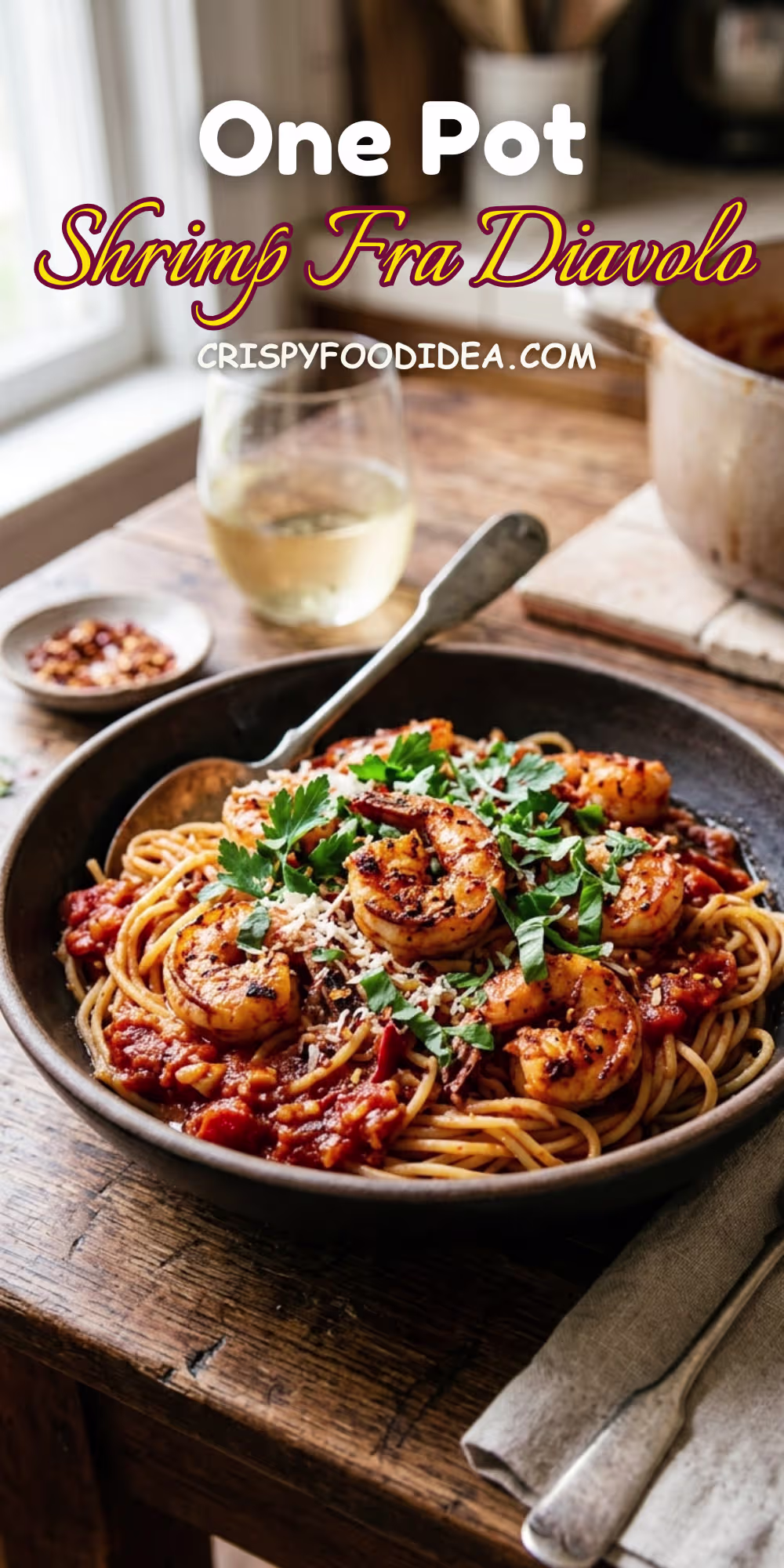 One Pot Shrimp Fra Diavolo