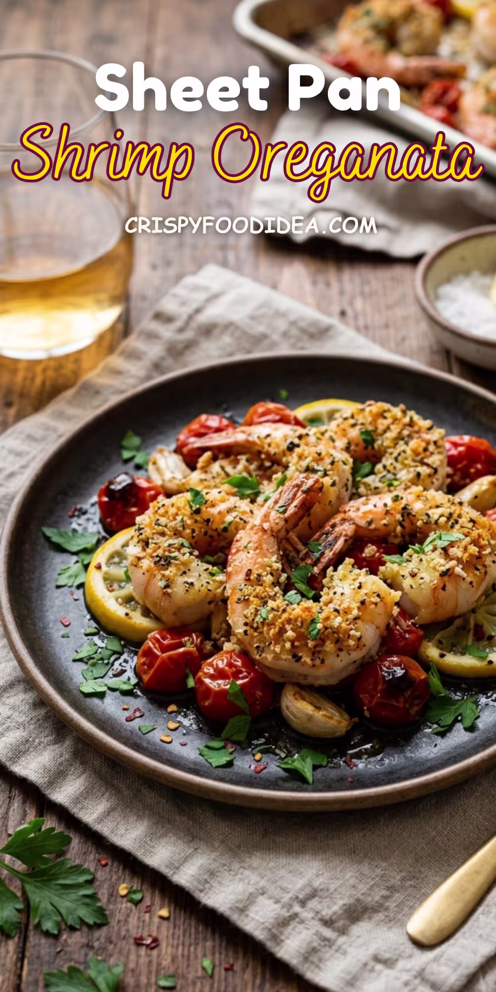 Quick & Crispy Sheet-Pan Shrimp Oreganata Recipe