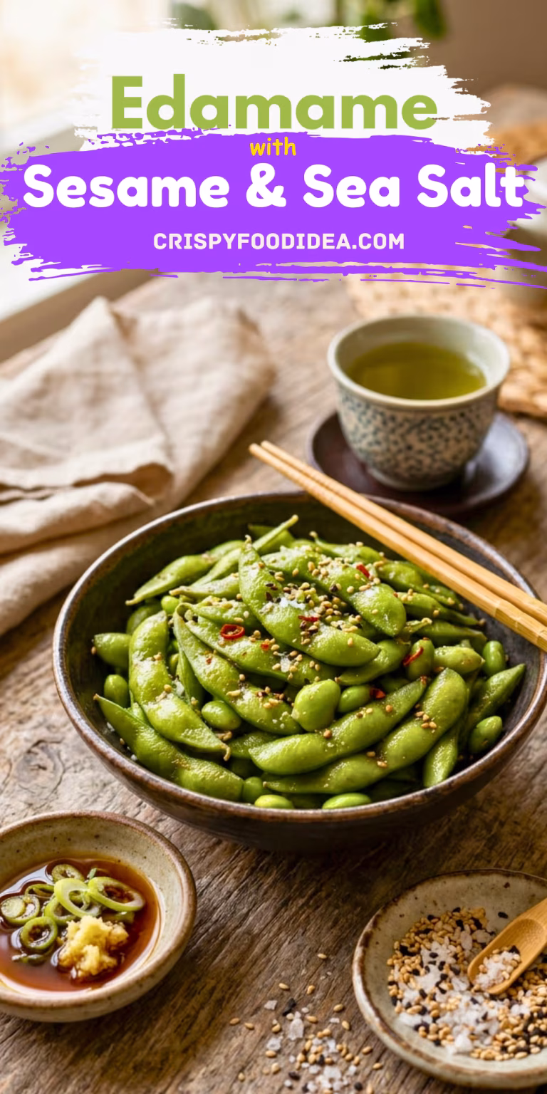 Edamame with Sesame and sea salts